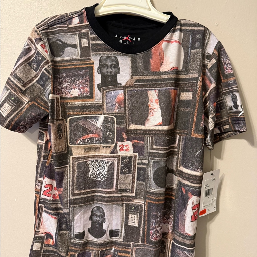 Jordan Multi-Color Retro TV Print Tee
